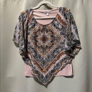 Westport 1962 Poncho Blouse Top Size Small